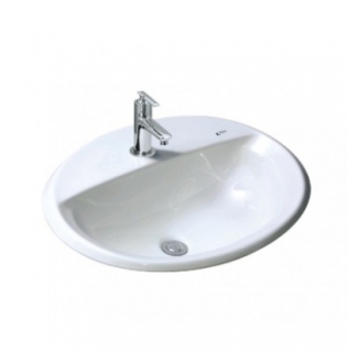 Chậu Rửa Lavabo Âm Bàn Inax L-2395V Dương Vành