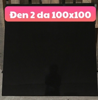 Đá Bóng Kính 100x100 Trung Quốc Đen 2 Da