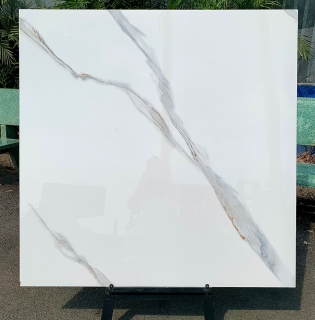 Gạch 100x100 trắng mây vân vàng cao cấp giá rẻ 