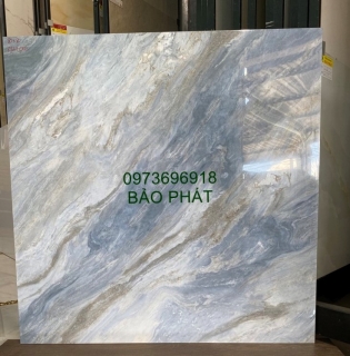 Gạch lát nền 8080 vân đá màu xanh cao cấp