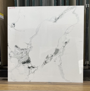 gạch lát nền 8080 trắng vân đẹp mã 9818