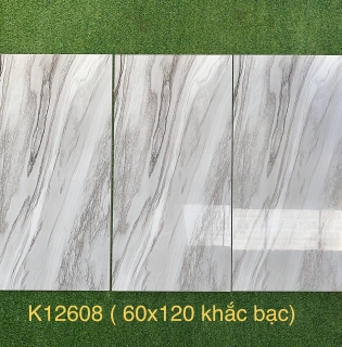GẠCH 60X120 CAO CẤP VÂN XÁM KHẮC KIM