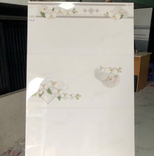 Gạch 40x80 ốp tường màu trắng hoa văn mẫu mới